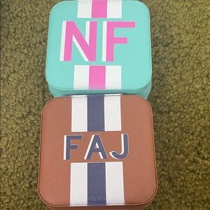 Colorful Monogrammed Storage Boxes with free gift